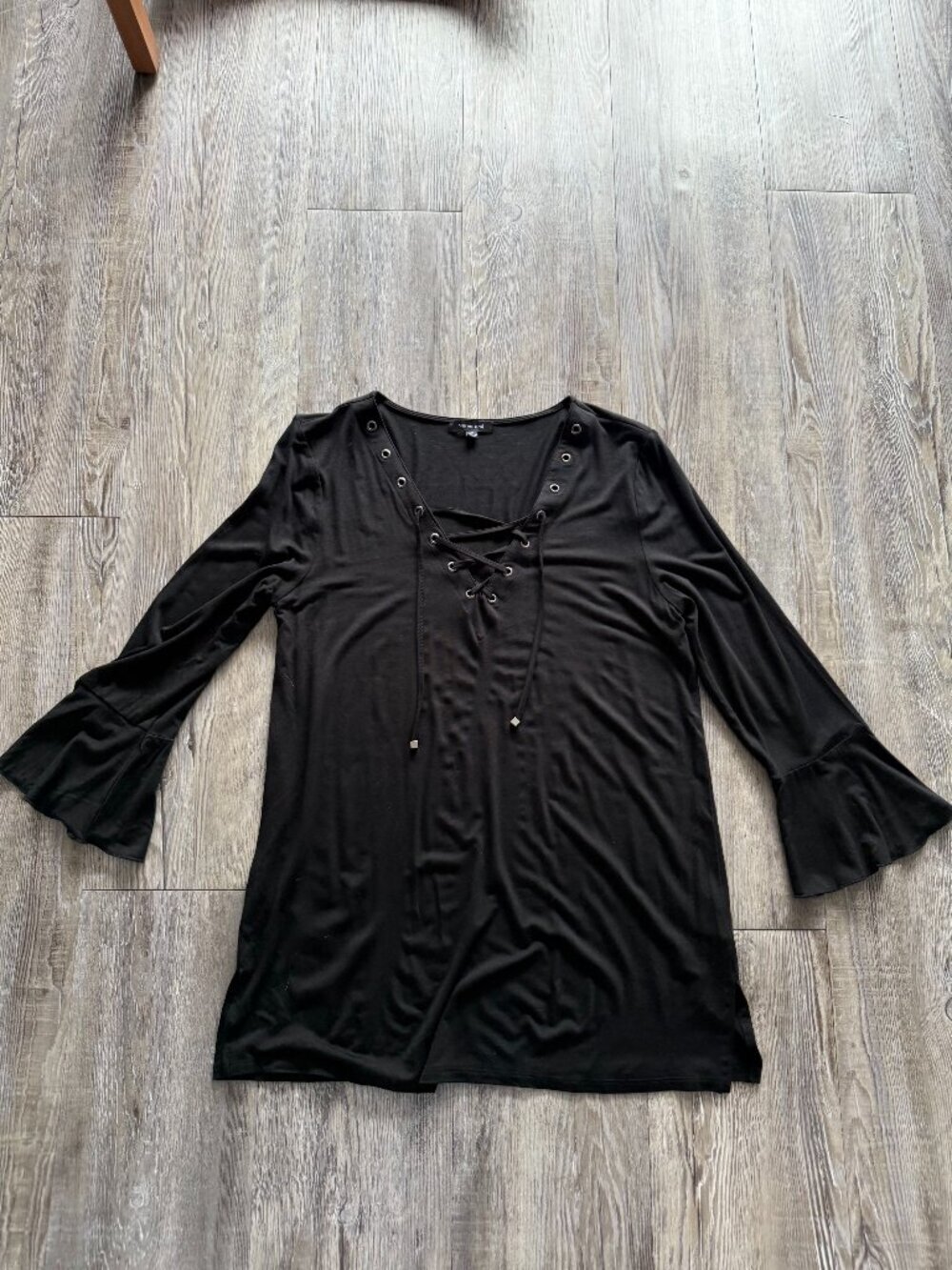 Verve Ami Bell Sleeve Lace Up Top